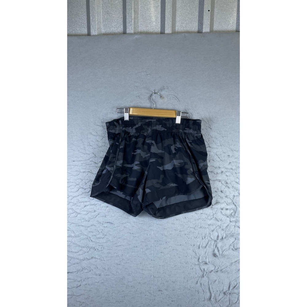 Athleta Printed Mesh Pacer Run Shorts Mens S Black Camo Excellent 4 Inch Inseam